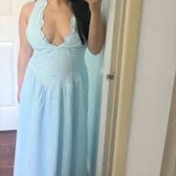 ~Women's Lace Maxi Sundress - Wild Fable Powder Blue~M~RARE!~NWT's - Picture 2 of 2